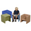 Cozy Woodland Cube Chairs, Set of 4