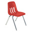 Classroom Chair, 16" Seat Height, Red