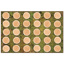 Tree Rounds Seating Rug, 6' x 9', Rectangle, Natural