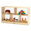 5-Compartment Mobile Storage with Acrylic Back, 29-1/2" High