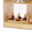 5-Compartment Mobile Storage with Acrylic Back, 29-1/2" High
