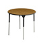 Aktivity Adjustable Table, 36", Round, Golden Oak with Black, 22”-30” High