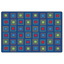 Primary Squares Seating Rug, 8' x 12', Rectangle, 36 Seats