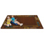Natures Read to Dream Border Rug, 6' x 9', Rectangle, Brown
