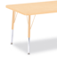 Berries Adjustable Table, 30" x 48", Rectangle, Maple with Maple, 15"-24" High