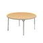 Aktivity Adjustable Table, 48", Round, Maple with Grey, 17"-25" High